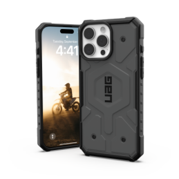 UAG Pathfinder Magsafe dėklas, skirtas iPhone 16 Pro Max - sidabrinis