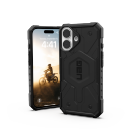 UAG Pathfinder Magsafe dėklas, skirtas iPhone 16 - juodas