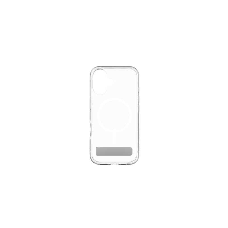 ZAGG Crystal Palace „MagSafe“ dėklas su užsegamu stovu, skirtas iPhone 16 – skaidrus