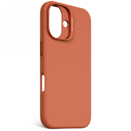 „Decoded“ antimikrobinis silikoninis galinis dėklas su „MagSafe“, skirtas „iPhone 16“ – oranžinis