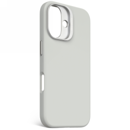 „Decoded“ antimikrobinis silikoninis galinis dėklas su „MagSafe“, skirtas „iPhone 16“ – pilkas