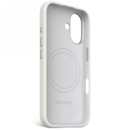 „Decoded“ antimikrobinis silikoninis galinis dėklas su „MagSafe“, skirtas „iPhone 16“ – pilkas