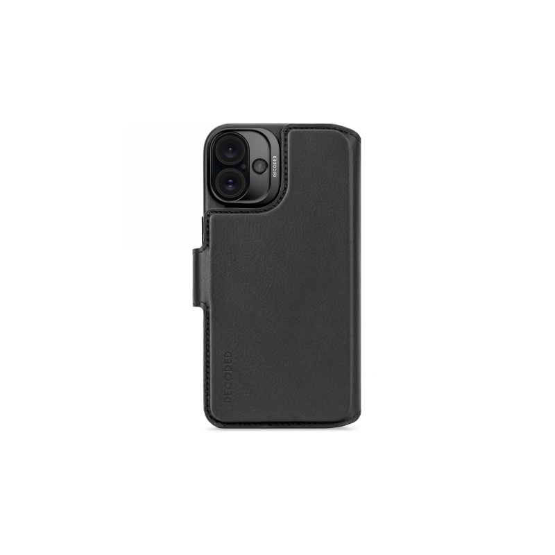 „Decoded“ odinis nuimamas „MagSafe“ dėklas su pinigine, skirtas „iPhone 16 Plus“ – juodas