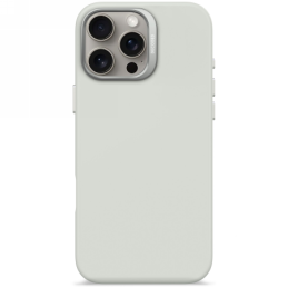 „Decoded“ antimikrobinis silikoninis galinis dėklas su „MagSafe“, skirtas „iPhone 16 Pro Max“ – pilkas