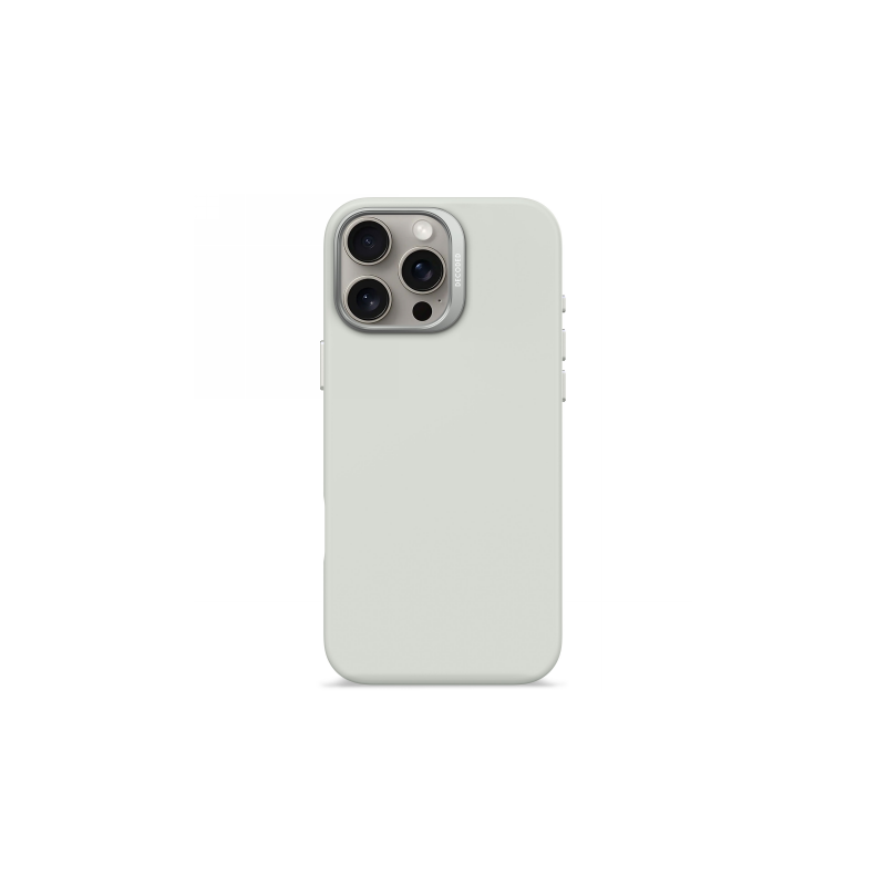 „Decoded“ antimikrobinis silikoninis galinis dėklas su „MagSafe“, skirtas „iPhone 16 Pro Max“ – pilkas