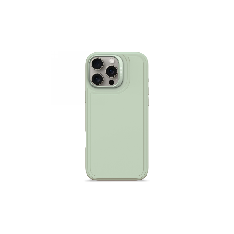 „Decoded“ antimikrobinis silikoninis „Stacks“ galinis dėklas su „MagSafe“, skirtas „iPhone 16 Pro Max“ – žalias