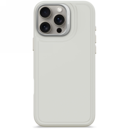 „Decoded“ antimikrobinis silikoninis „Stacks“ galinis dėklas su „MagSafe“, skirtas „iPhone 16 Pro Max“ – pilkas