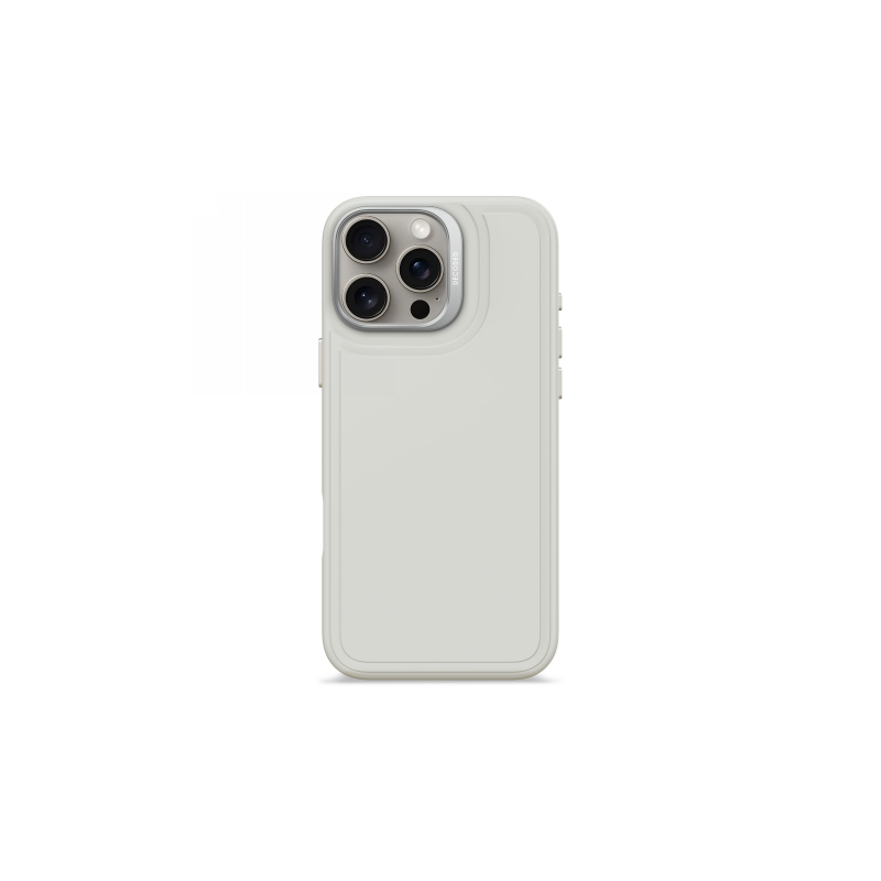„Decoded“ antimikrobinis silikoninis „Stacks“ galinis dėklas su „MagSafe“, skirtas „iPhone 16 Pro Max“ – pilkas
