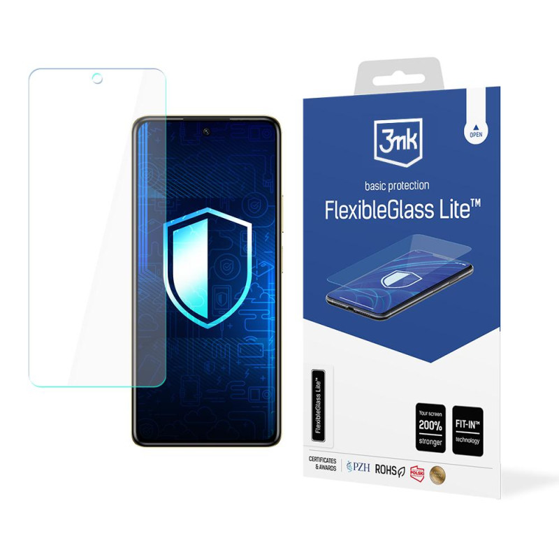 Hibridinis stiklas 3mk FlexibleGlass Lite™, skirtas „Infinix Hot 40“ / „Hot 40 Pro“
