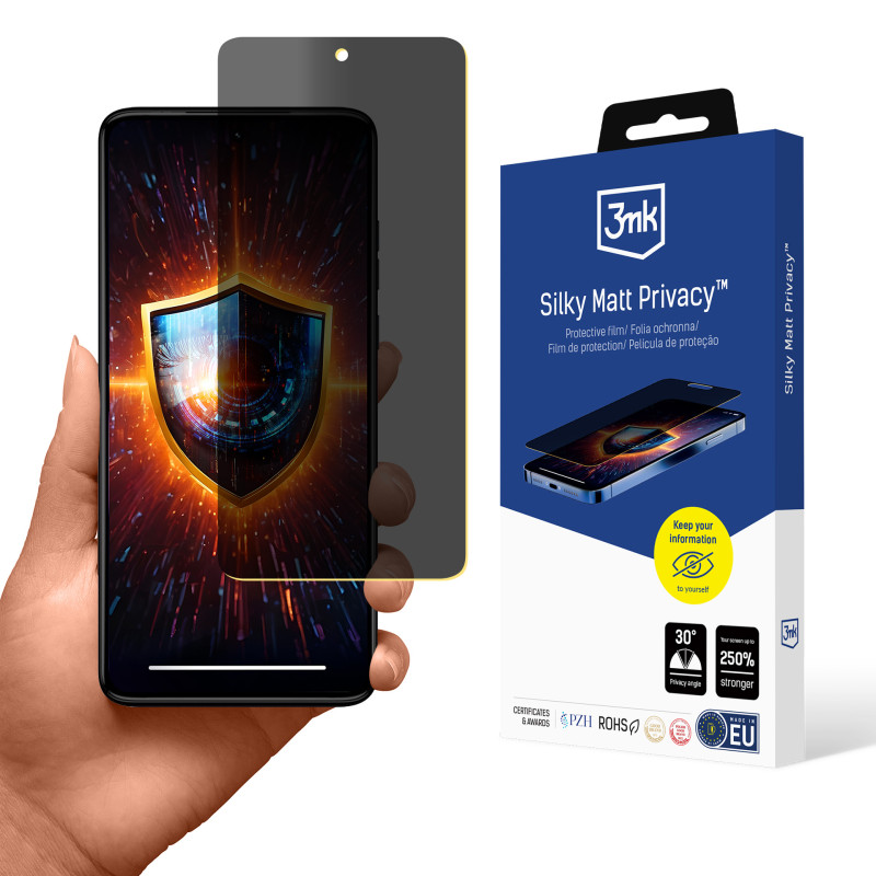 Privatumo ekrano apsauga 3mk Šilkinis matinis „Motorola Moto G84 5G“ privatumo užtikrinimas