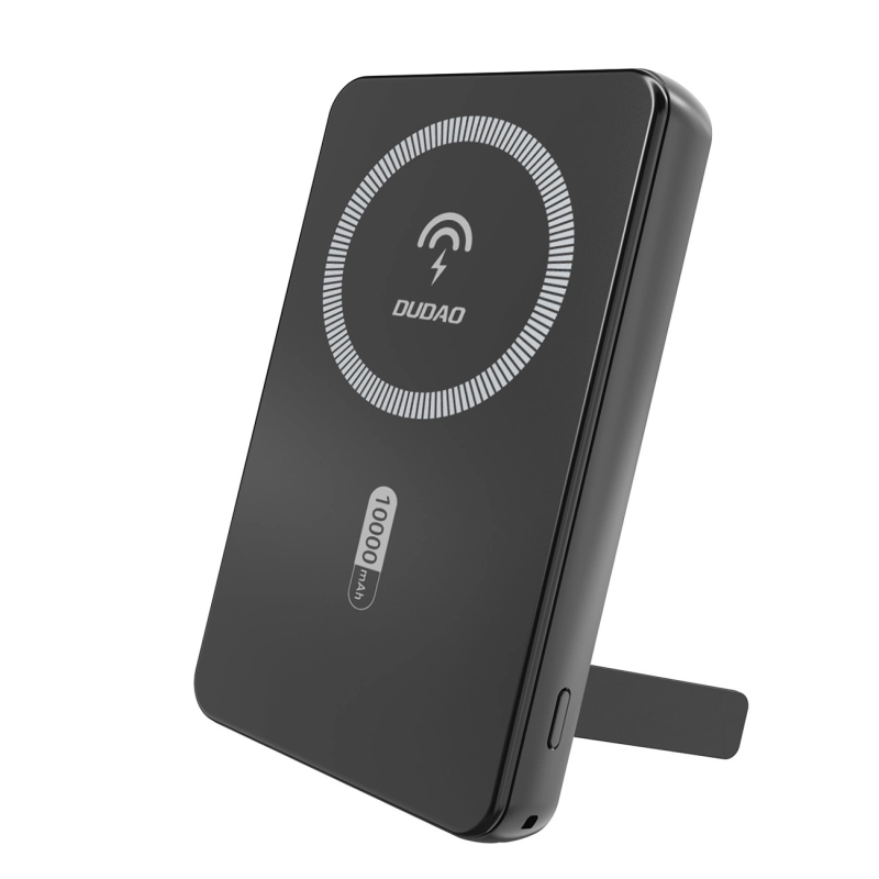 Išorinė baterija Dudao K14S+ 10000mAh 20W USB-A / USB-C / MagSafe su stovu - juoda