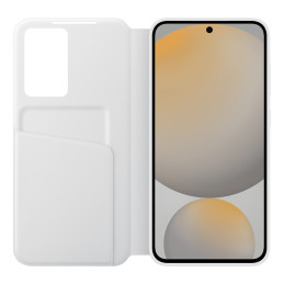 „Samsung Smart View“ piniginės dėklas EF-ZS721CWEGWW, skirtas „Samsung Galaxy S24 FE“ – baltas