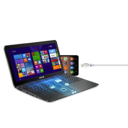 Dudao mikro USB laidas 2.4A 2m baltas (L4M 2m baltas)
