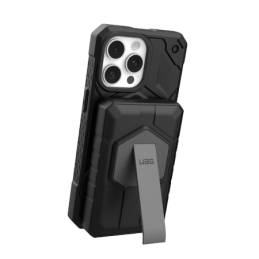 UAG Rugged 10K išorinė baterija – 10000 mAh su stovu, 10 W belaidis įkrovimas, suderinama su „MagSafe“, pridedamas laida...