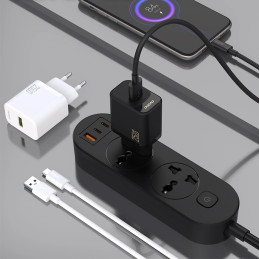 „Dudao A27S 25W GaN USB-A“ įkroviklis – juodas