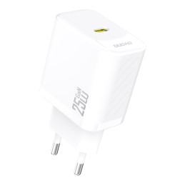 „Dudao A27 25W GaN USB-C“ sieninis įkroviklis – baltas
