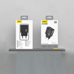 „Dudao A27P 30W PD GaN USB-C“ sieninis įkroviklis – juodas