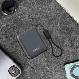 Nešiojamoji baterija Dudao K22+ 10000mAh 22.5W USB-C su pakabuku/ laidu - pilka
