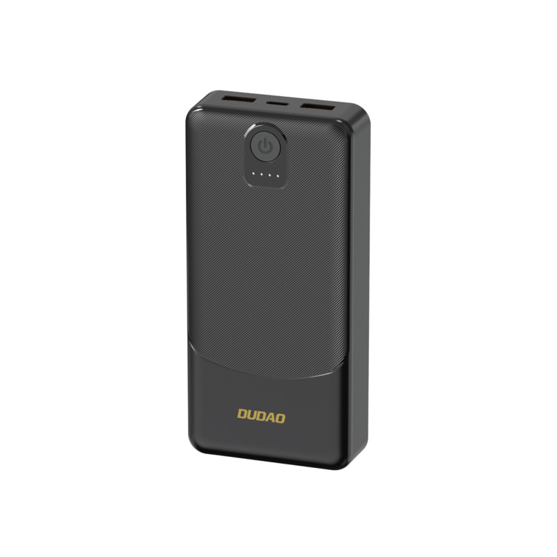 Nešiojamoji baterija Dudao K10 10000mAh 2.4A 2 x USB-A - juoda