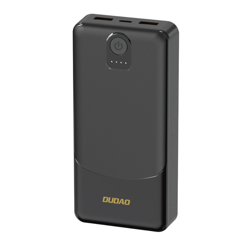 Nešiojamoji baterija Dudao K10Pro 2.4A 20000mAh 2 x USB-A - juoda
