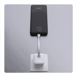 Nešiojamoji baterija Dudao K10Pro 2.4A 20000mAh 2 x USB-A - juoda