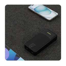 Nešiojamoji baterija Dudao K10Pro 2.4A 20000mAh 2 x USB-A - juoda