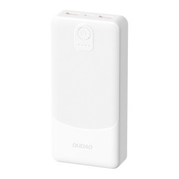 Nešiojamoji baterija Dudao K10Pro 2.4A 20000mAh 2 x USB-A - balta