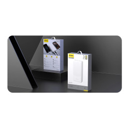 Nešiojamoji baterija Dudao K10Pro 2.4A 20000mAh 2 x USB-A - balta
