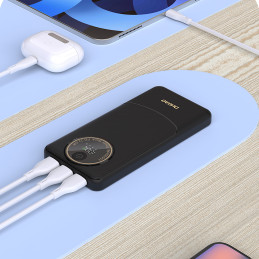 Nešiojamoji baterija Dudao K12 10000mAh PD22.5W USB-A, USB-C - juoda