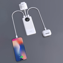 Nešiojamoji baterija Dudao K12 10000mAh PD22.5W USB-A, USB-C - juoda