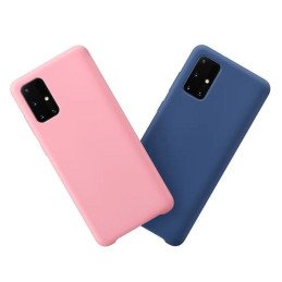 Silicone Case lankstus silikoninis dėklo dangtelis, skirtas Samsung Galaxy A03s juodas