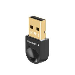 Mini „Bluetooth 5.4“ adapteris „Wozinsky WUSB54YS“ USB-A imtuvas-siųstuvas kompiuteriui – juodas