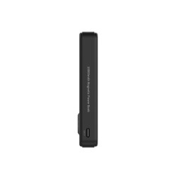 Išorinė baterija „Wozinsky WLWP-10KA0Y3S“ 22,5 W PD Qi2 10000 mAh, su stovu, 1x USB-A, 1x USB-C - juoda