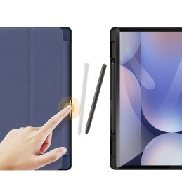„Dux Ducis Domo“ dėklas, skirtas „Samsung Galaxy Tab S10 Plus“ / „S9 Plus“ / „S9 FE Plus“ – mėlynas