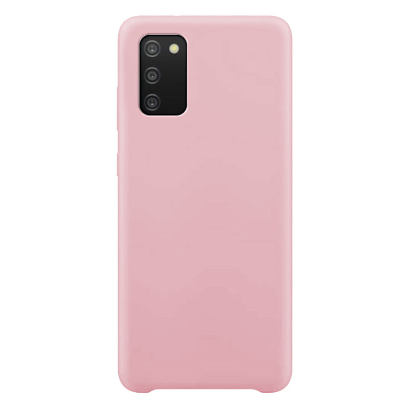 Silicone Case lankstus silikoninis dėklo dangtelis, skirtas Samsung Galaxy A03s rožinės spalvos