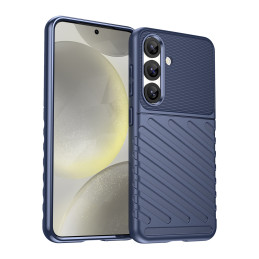 „Thunder Case“ silikoninis šarvuotas dėklas „Samsung Galaxy S25“ – mėlynas