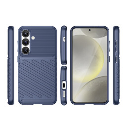 „Thunder Case“ silikoninis šarvuotas dėklas „Samsung Galaxy S25“ – mėlynas