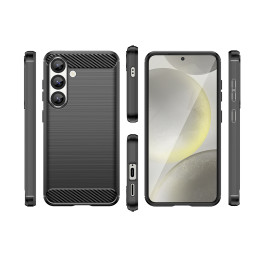 Anglies pluošto dėklas, skirtas „Samsung Galaxy S25“ – juodas