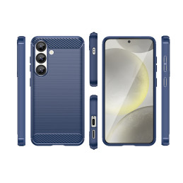 Anglies pluošto dėklas, skirtas „Samsung Galaxy S25“ – mėlynas