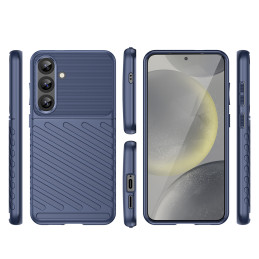 „Thunder“ dėklas, skirtas „Samsung Galaxy S25+“ silikoniniam šarvuotam dėklui – mėlynas
