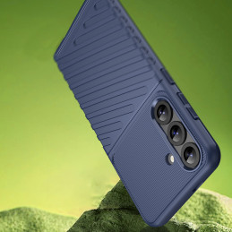 „Thunder“ dėklas, skirtas „Samsung Galaxy S25+“ silikoniniam šarvuotam dėklui – mėlynas
