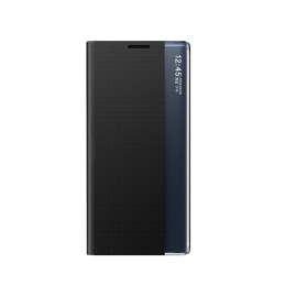 Naujas miego dėklas, skirtas „Samsung Galaxy S25+“ su atlenkiama ir stovu – juodas