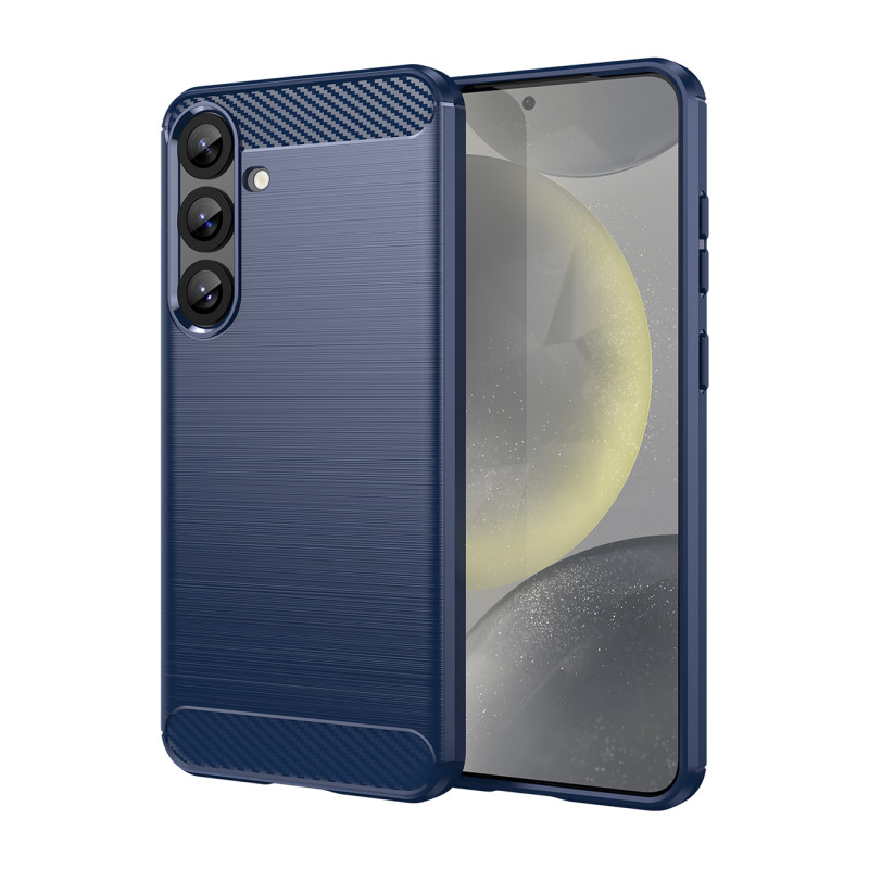 Anglies pluošto dėklas, skirtas „Samsung Galaxy S25+“ – mėlynas