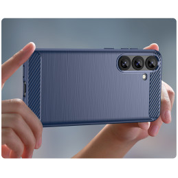 Anglies pluošto dėklas, skirtas „Samsung Galaxy S25+“ – mėlynas