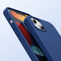 Ugreen Protective Silicone Case guminis lankstus silikoninis dėklo dangtelis iPhone 13 mėlynai