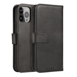 Magnetinis dėklas su atlenkimu, skirtas „Samsung Galaxy S25 Ultra“ – juodas