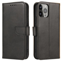 Magnetinis dėklas su atlenkimu, skirtas „Samsung Galaxy S25 Ultra“ – juodas