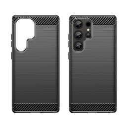 Anglies pluošto dėklas, skirtas „Samsung Galaxy S25 Ultra“ – juodas