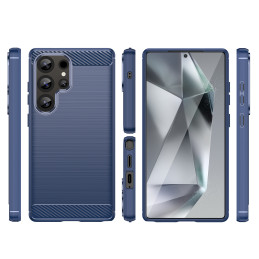 Anglies pluošto dėklas, skirtas „Samsung Galaxy S25 Ultra“ – mėlynas