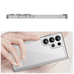 „Outer Space Case“ silikoninis dėklas su gelio rėmeliu, skirtas „Samsung Galaxy S25 Ultra“ – skaidrus